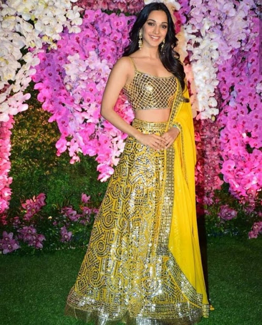 Actress Kiara Advani Photoshoot In Yellow Lehenga Choli 4